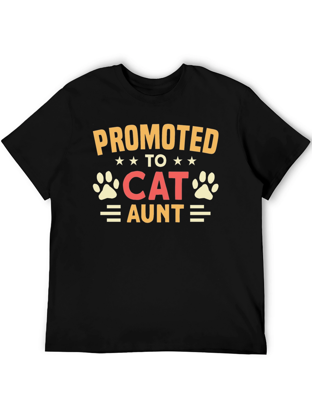 Promoted to Cat Aunt Graphic T-Shirt