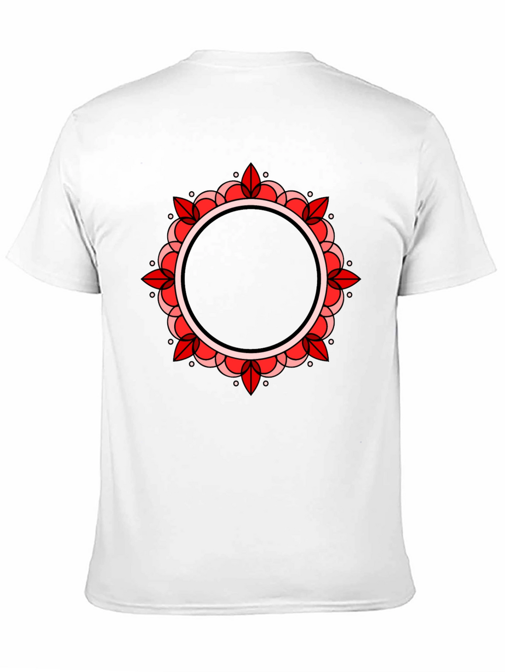 Mandala Circle Graphic Black T-Shirt