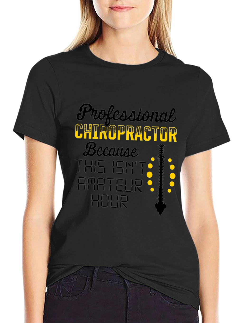 Chiropractor T-Shirt - Professional Spine Design