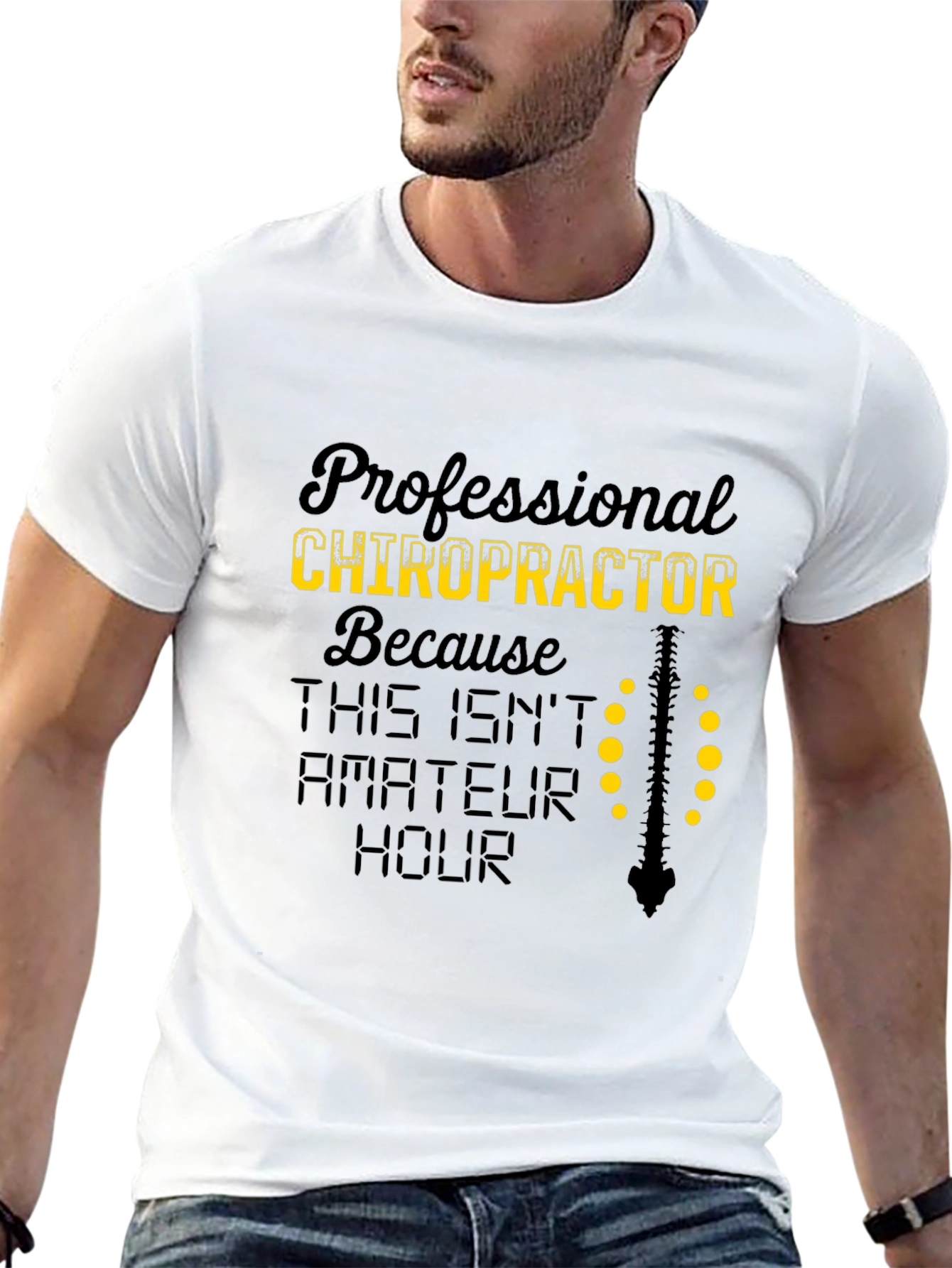 Chiropractor T-Shirt - Professional Spine Design