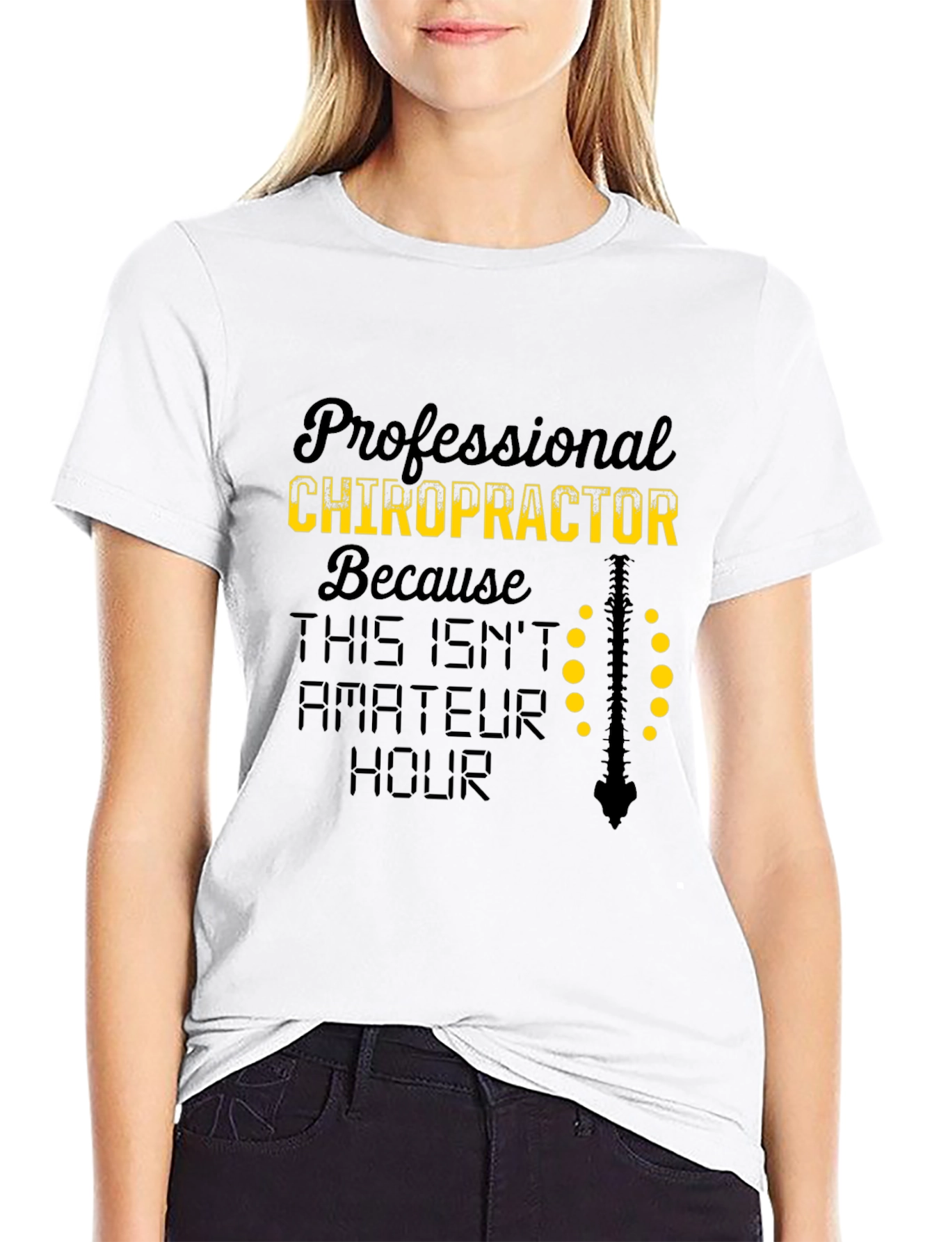 Chiropractor T-Shirt - Professional Spine Design