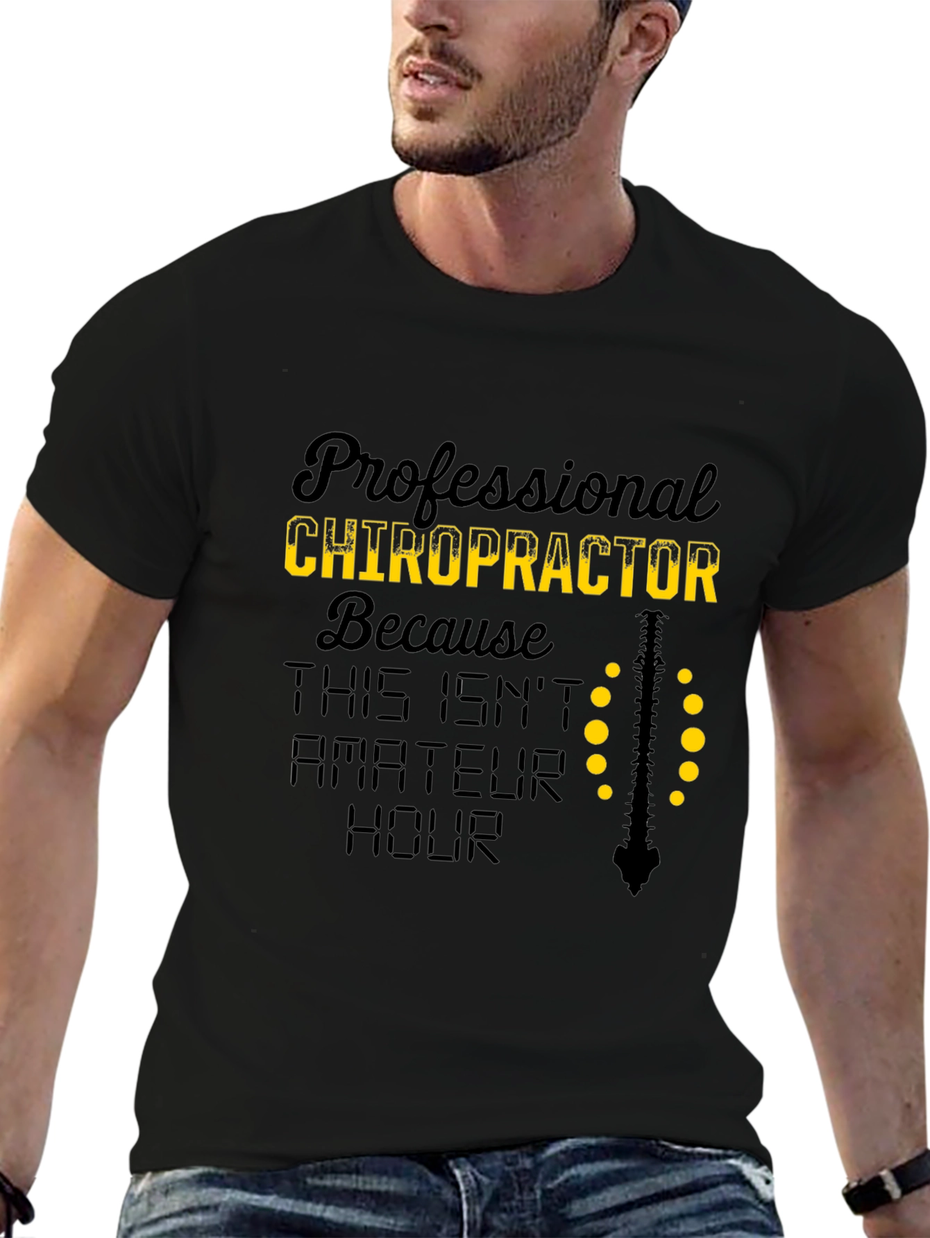 Chiropractor T-Shirt - Professional Spine Design