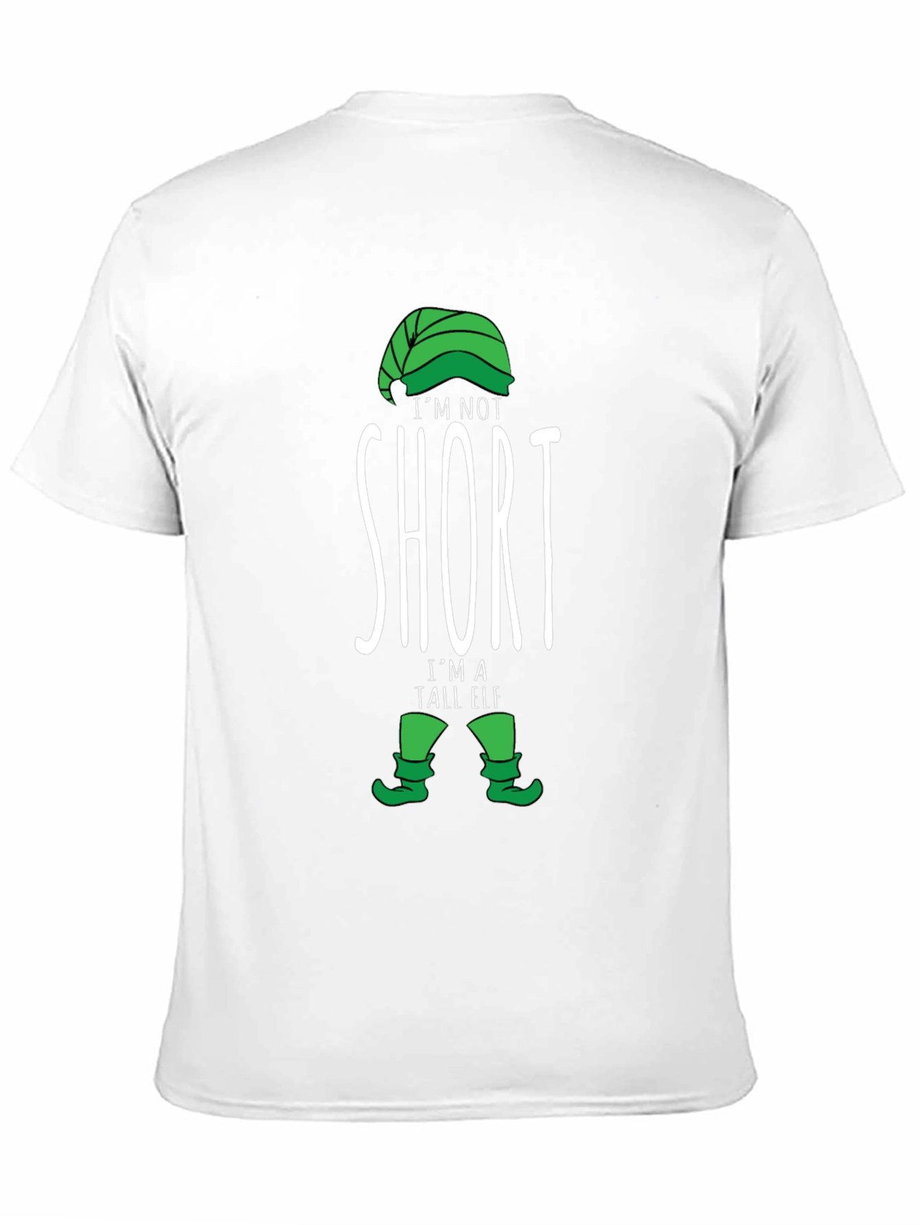 Funny Tall Elf T-Shirt - Holiday Novelty Tee