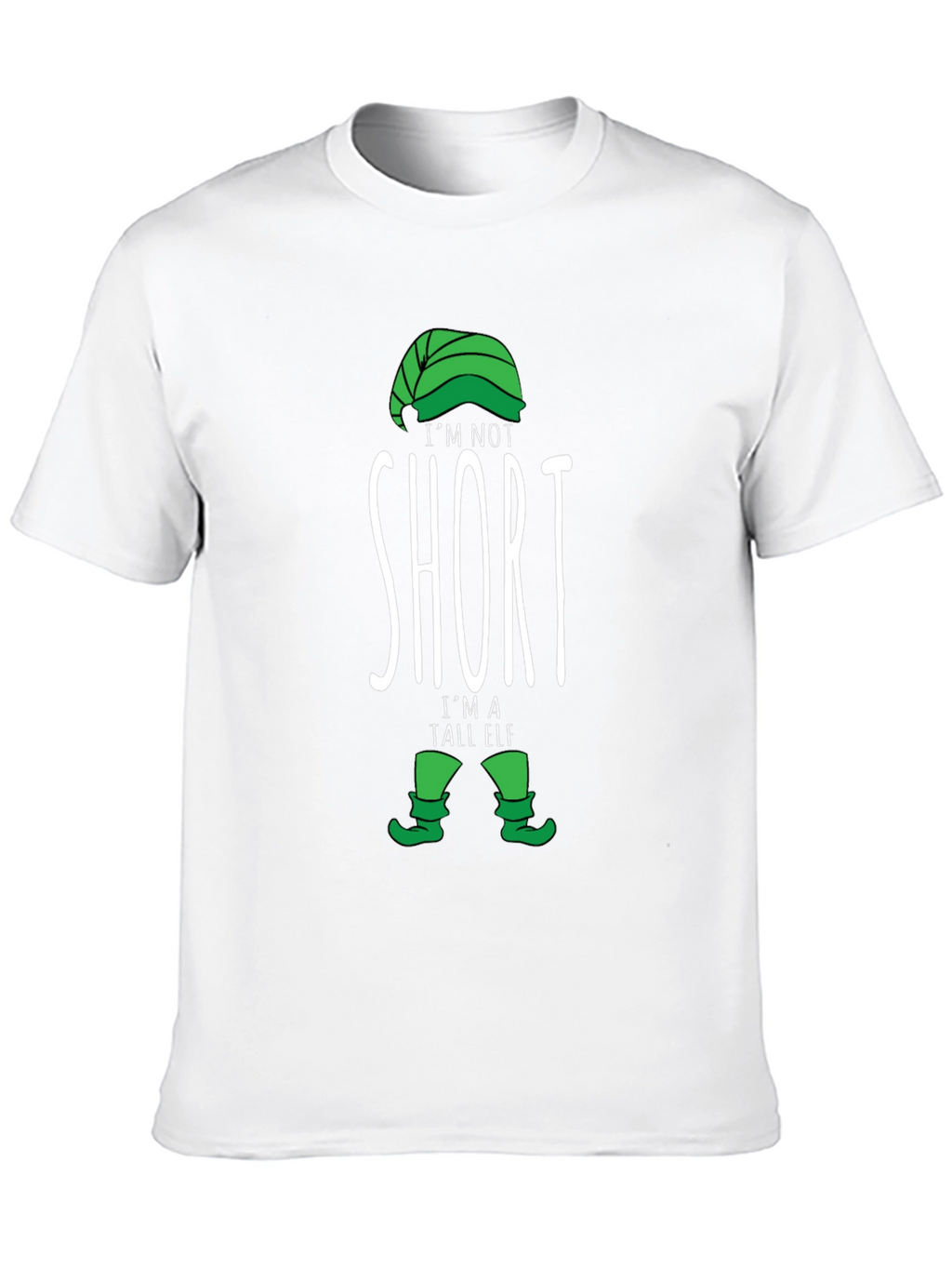 Funny Tall Elf T-Shirt - Holiday Novelty Tee