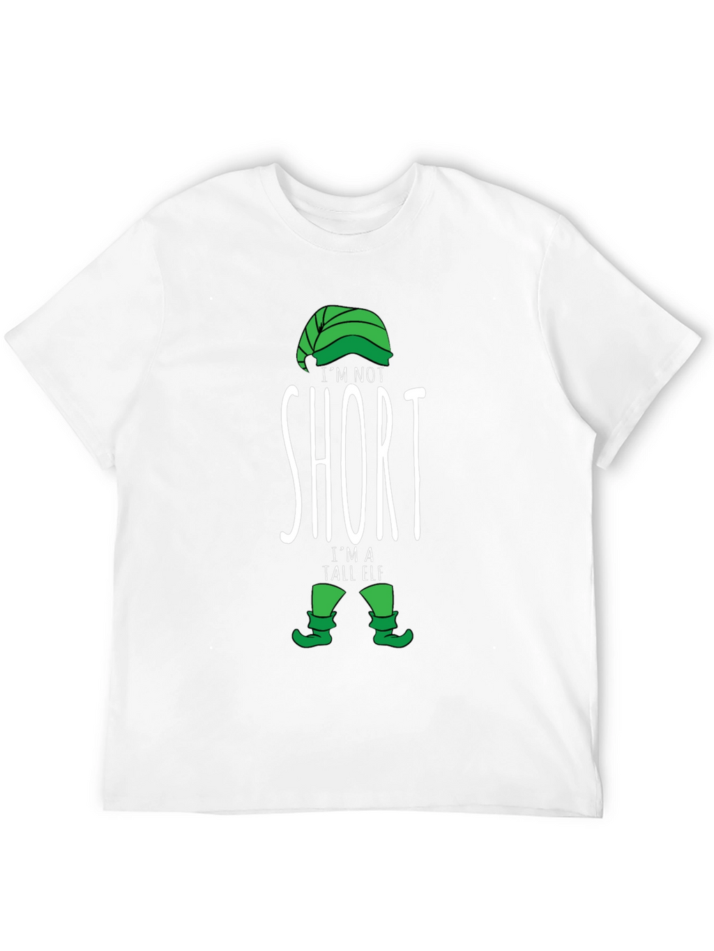 Funny Tall Elf T-Shirt - Holiday Novelty Tee