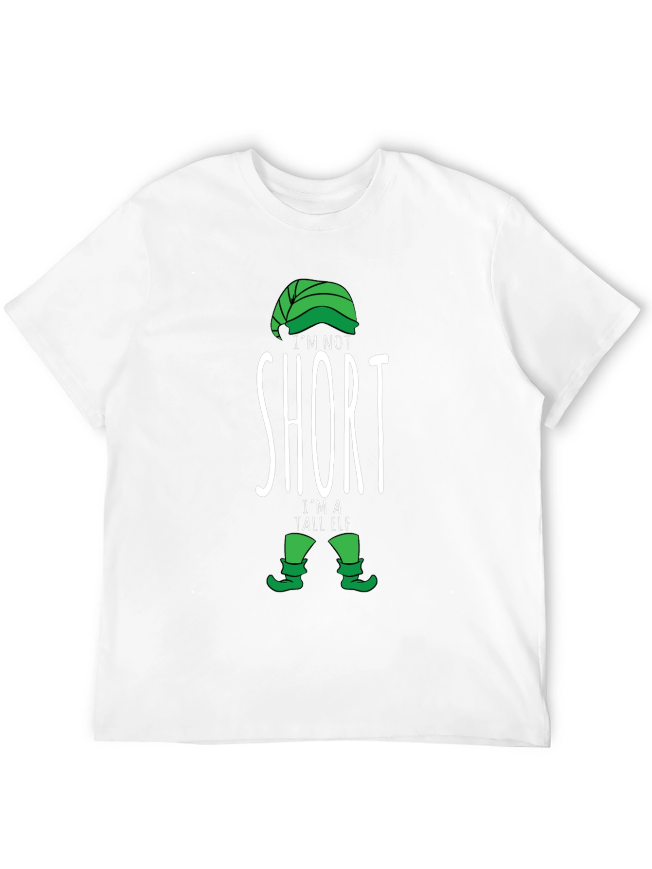 Funny Tall Elf T-Shirt - Holiday Novelty Tee