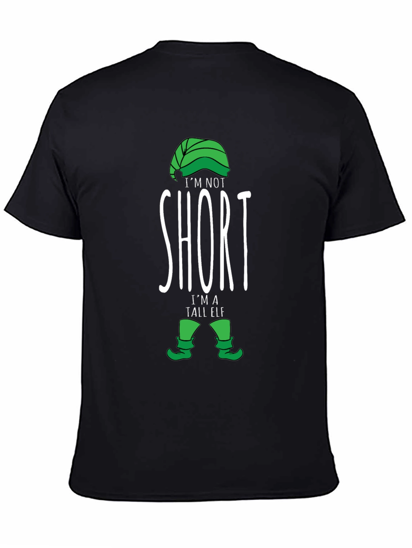 Funny Tall Elf T-Shirt - Holiday Novelty Tee