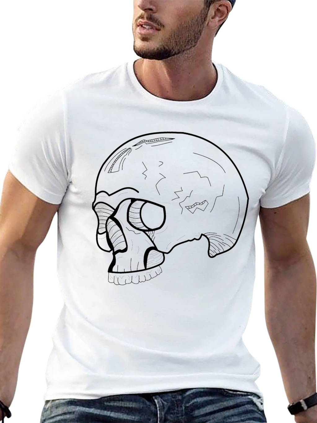 Skull Graphic Tee - Mens Black T-Shirt