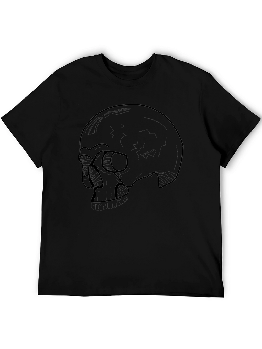 Skull Graphic Tee - Mens Black T-Shirt