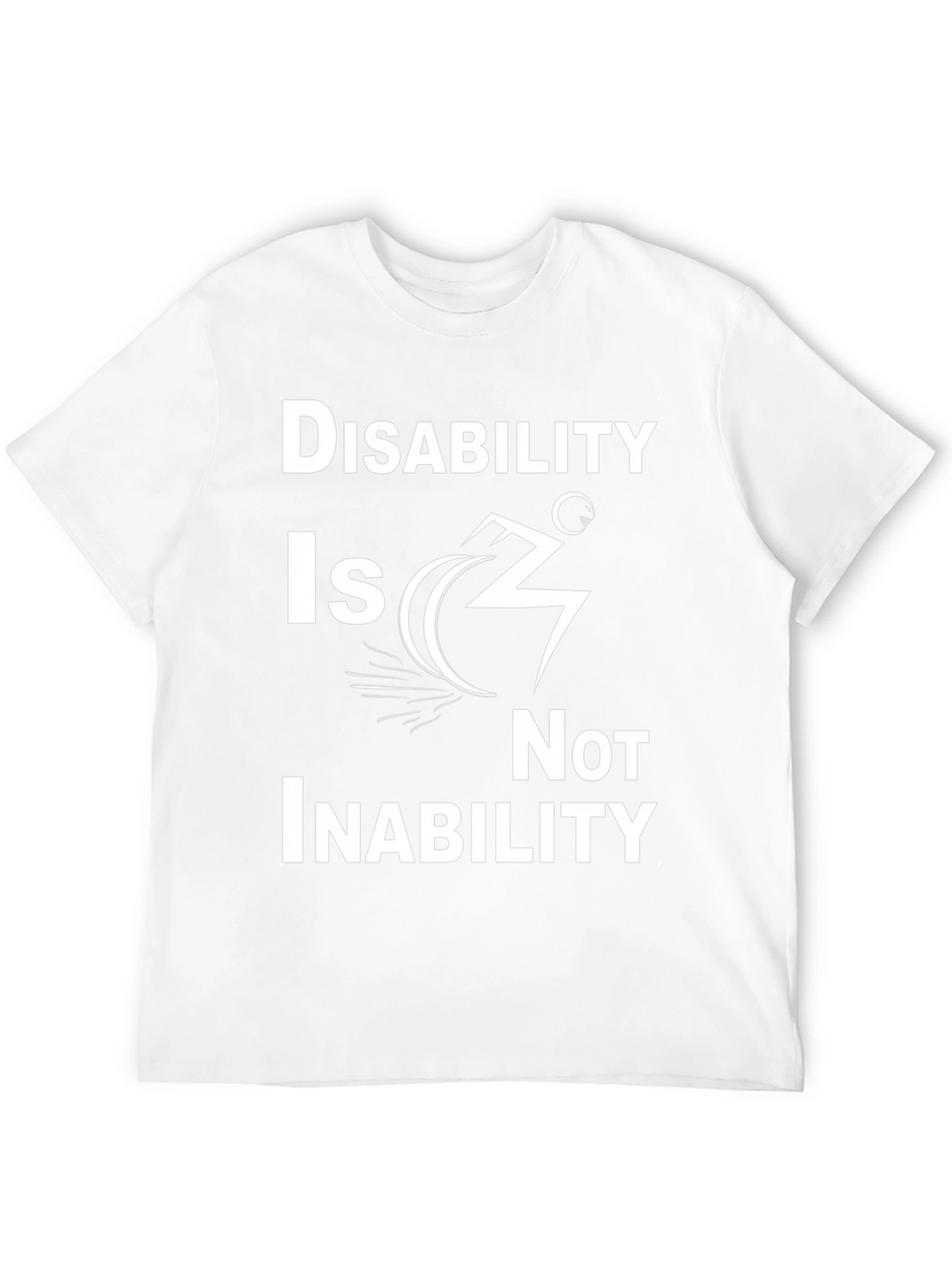 Disability Is Not Inability Black T-Shirt