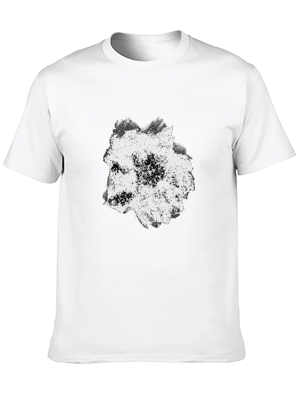 Abstract Wolf Graphic Black T-Shirt for Men