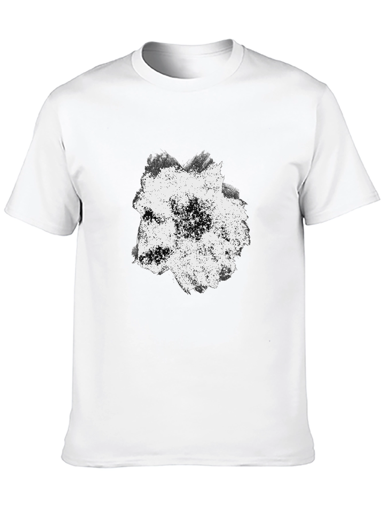 Abstract Wolf Graphic Black T-Shirt for Men