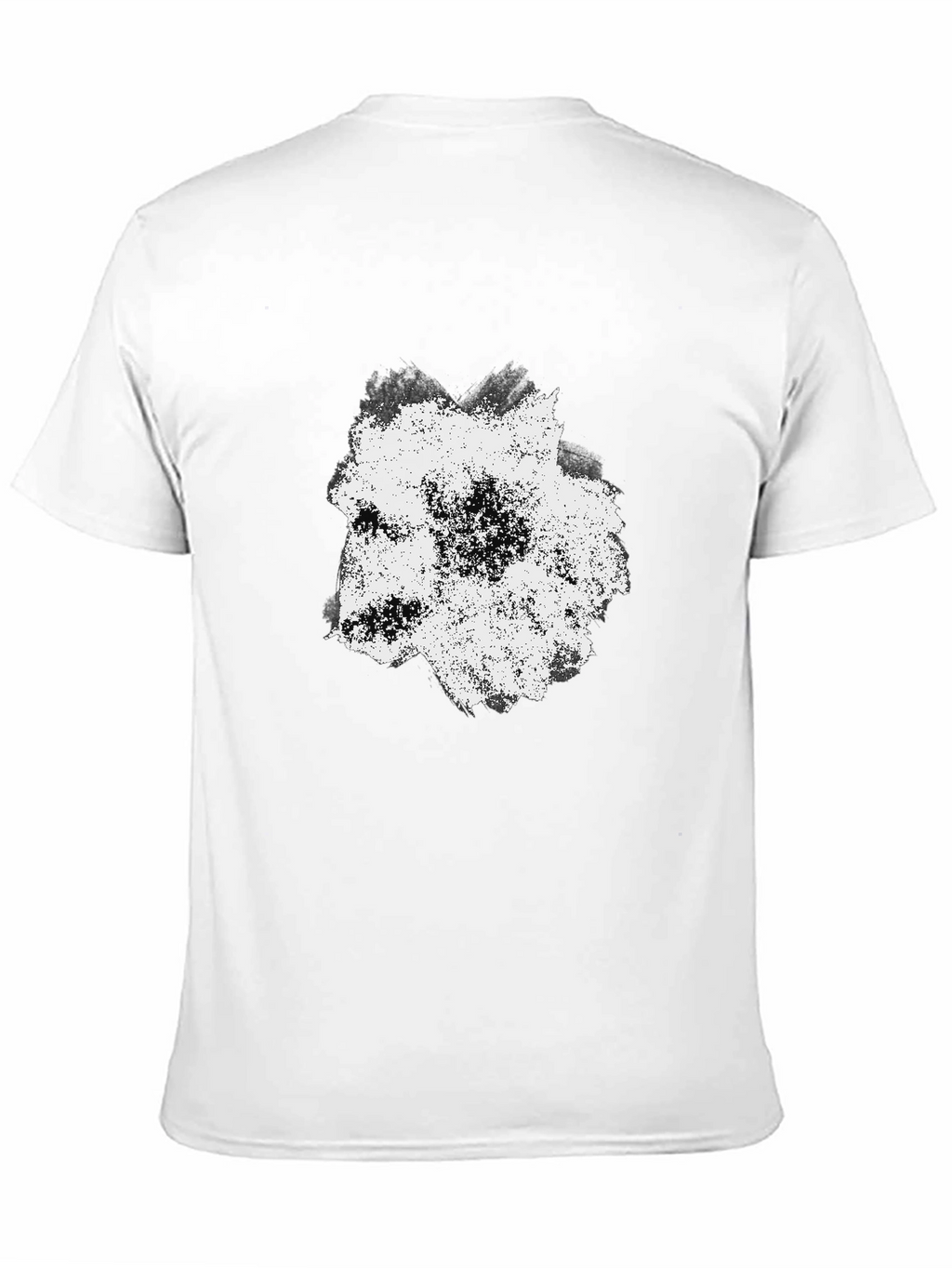 Abstract Wolf Graphic Black T-Shirt for Men