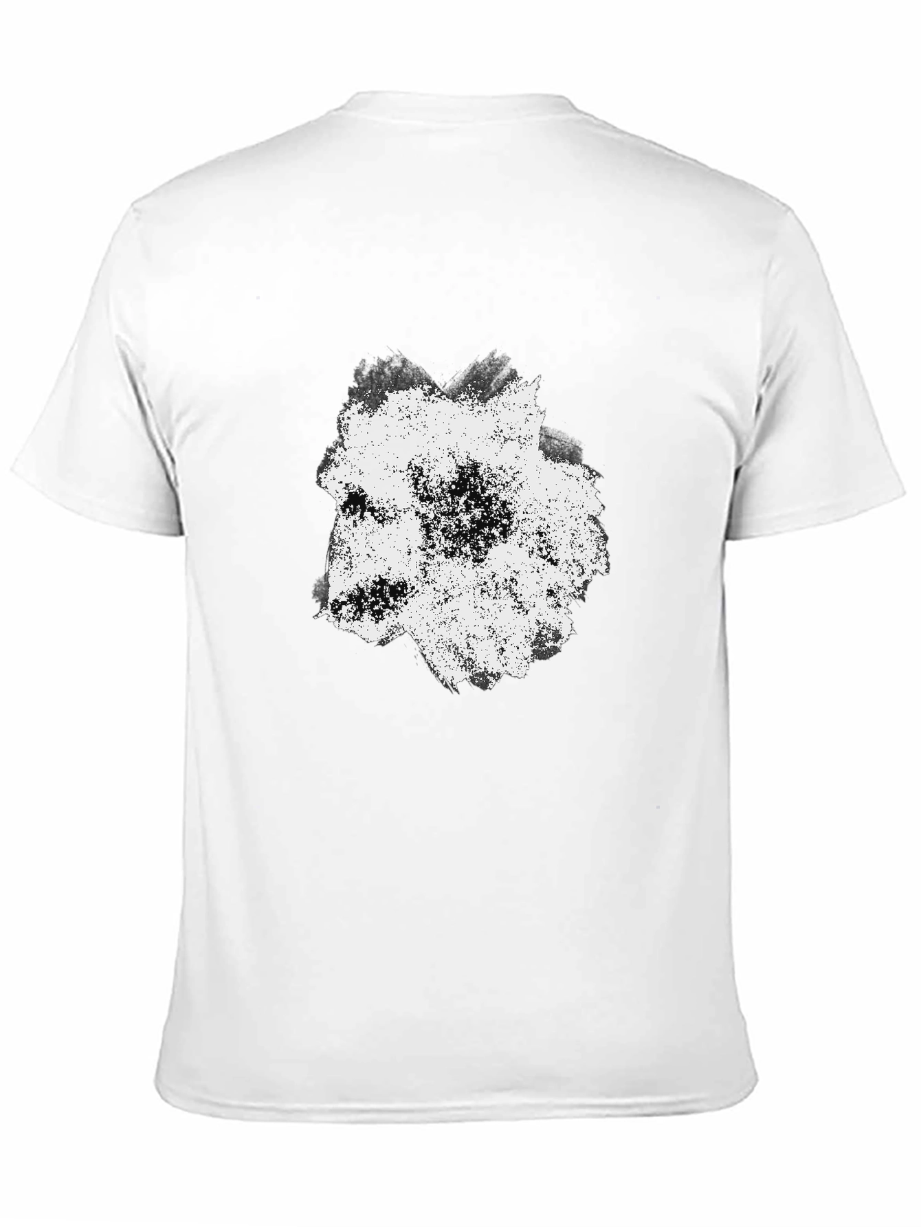 Abstract Wolf Graphic Black T-Shirt for Men