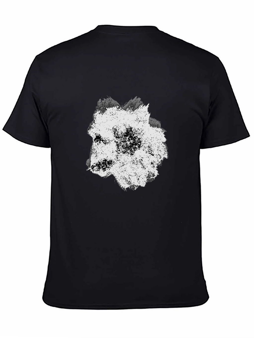 Abstract Wolf Graphic Black T-Shirt for Men