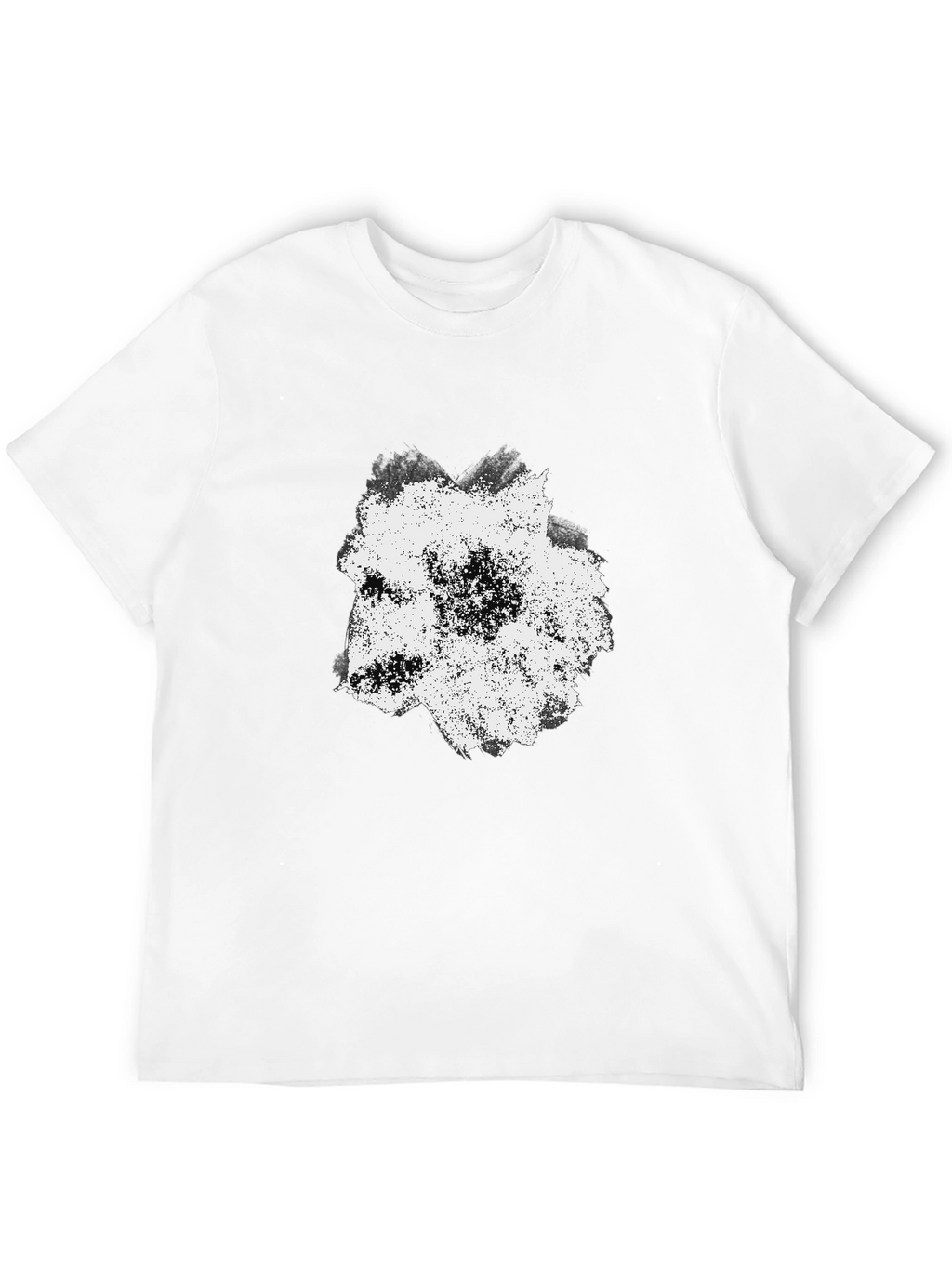 Abstract Wolf Graphic Black T-Shirt for Men
