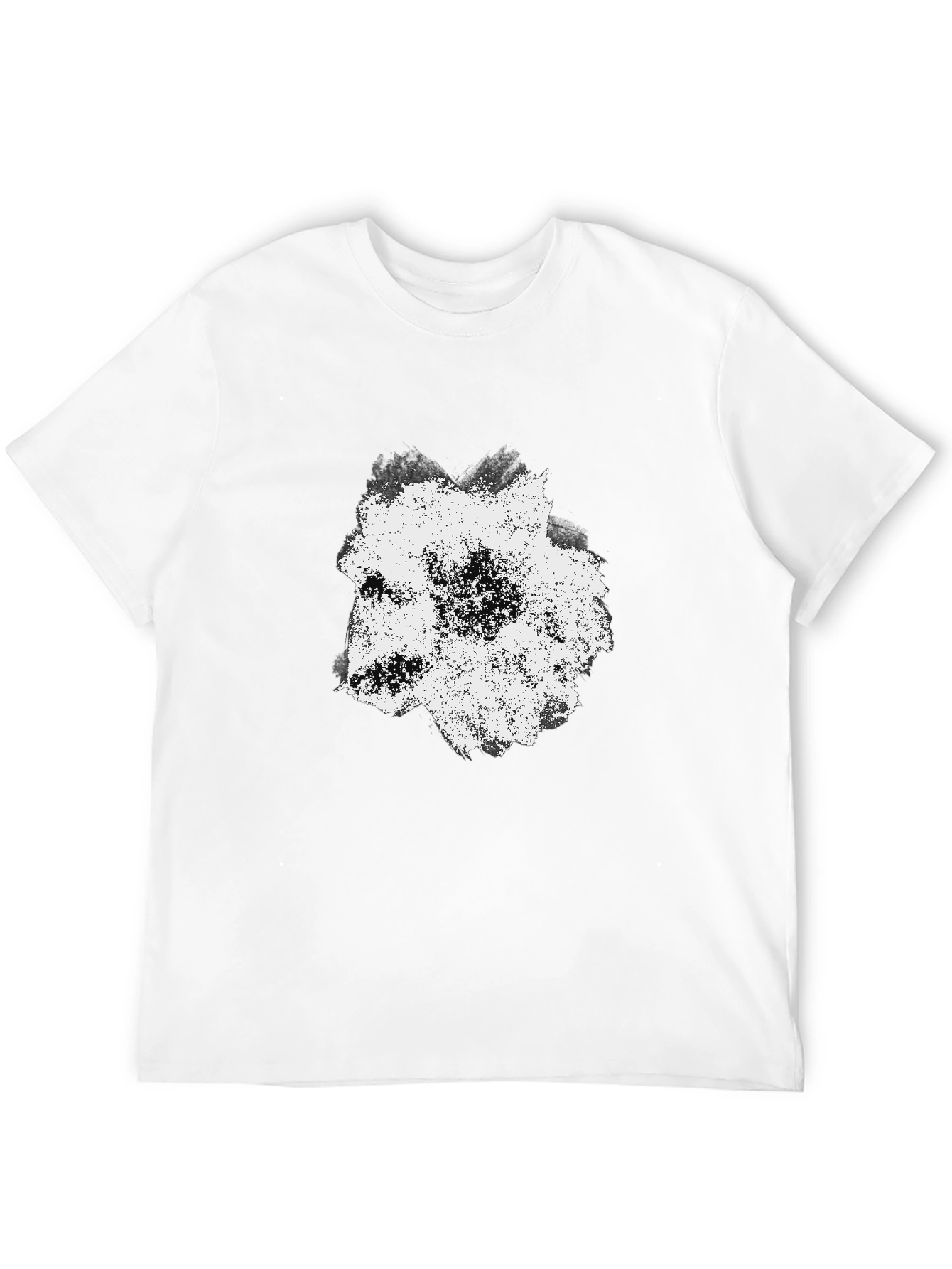 Abstract Wolf Graphic Black T-Shirt for Men