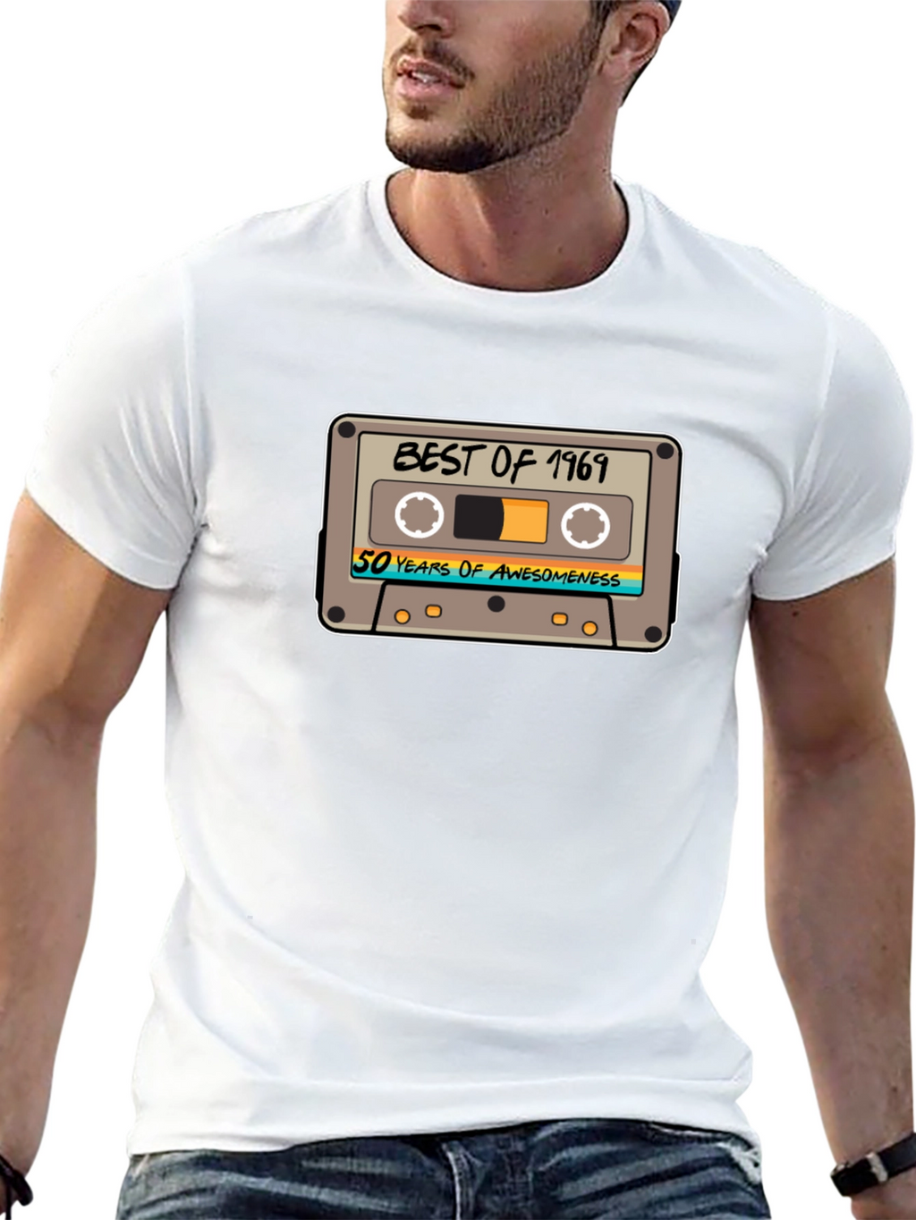 Best of 1969 50 Years Awesome Cassette Tape T-Shirt
