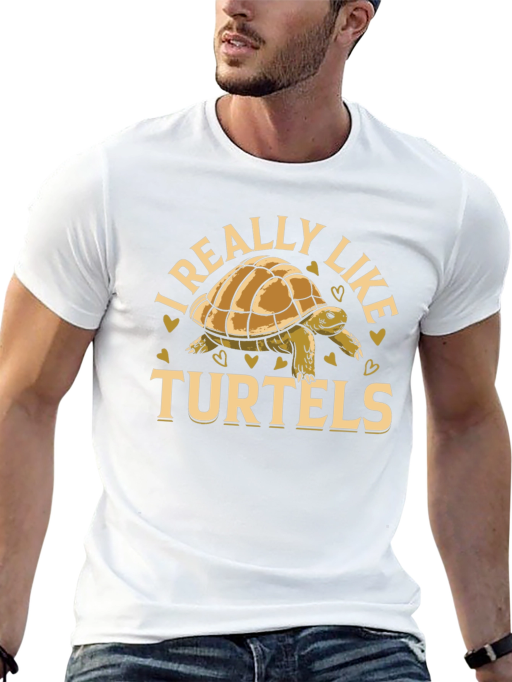 I Really Like Turtels T-Shirt - Black