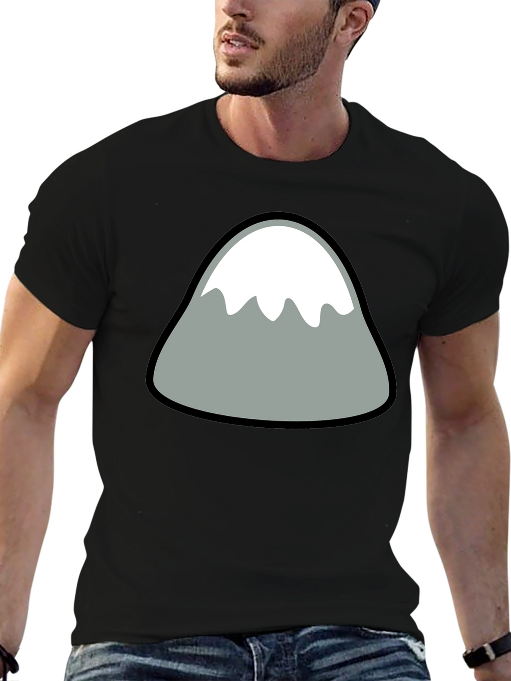 Mountain Graphic Black Tee