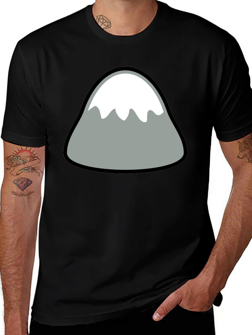 Mountain Graphic Black Tee