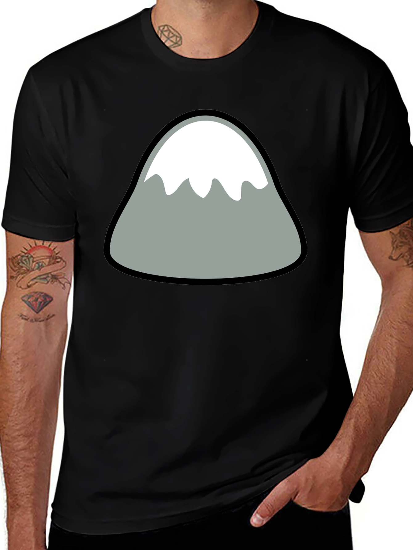 Mountain Graphic Black Tee
