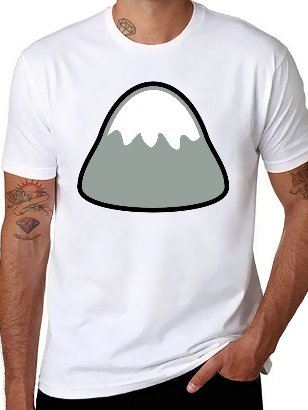 Mountain Graphic Black Tee