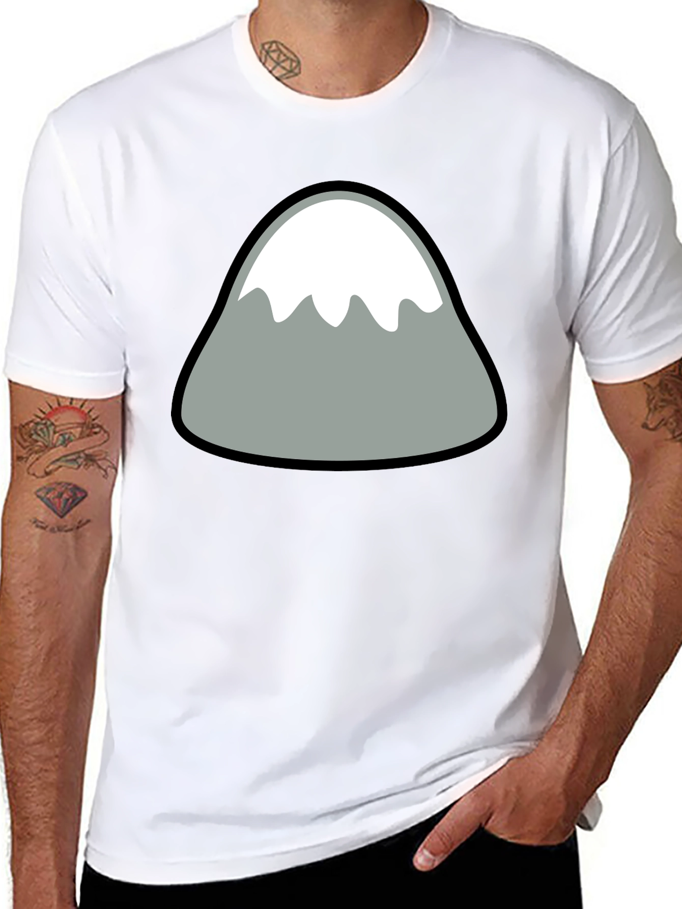 Mountain Graphic Black Tee