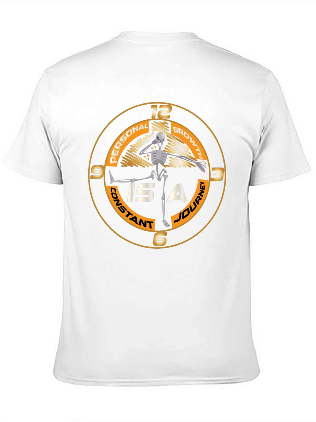 Personal Growth Skeleton Black T-Shirt