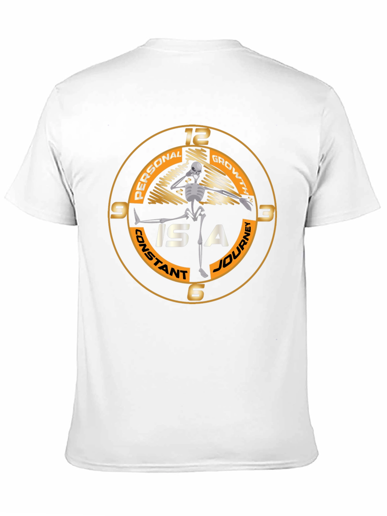 Personal Growth Skeleton Black T-Shirt