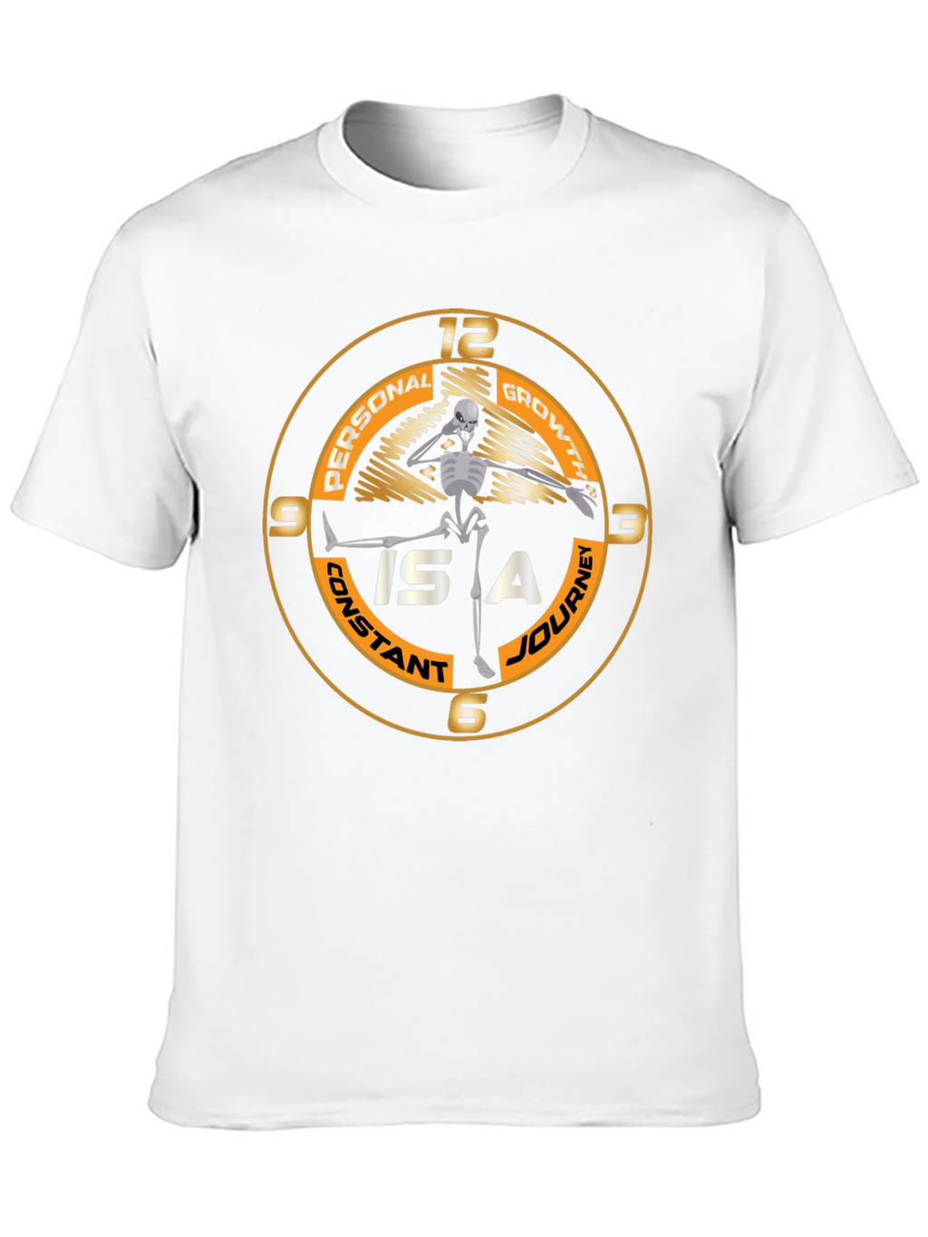 Personal Growth Skeleton Black T-Shirt