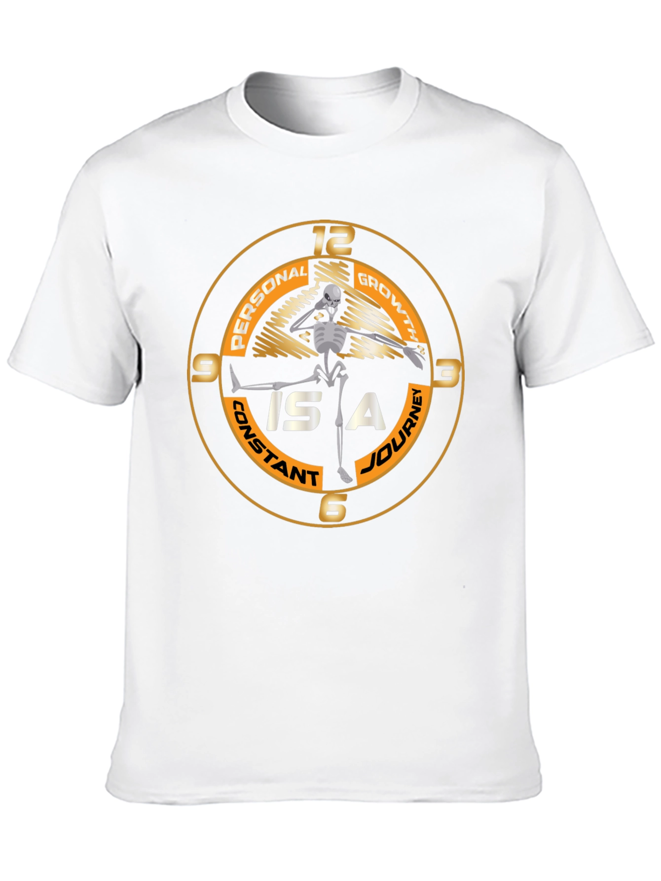 Personal Growth Skeleton Black T-Shirt