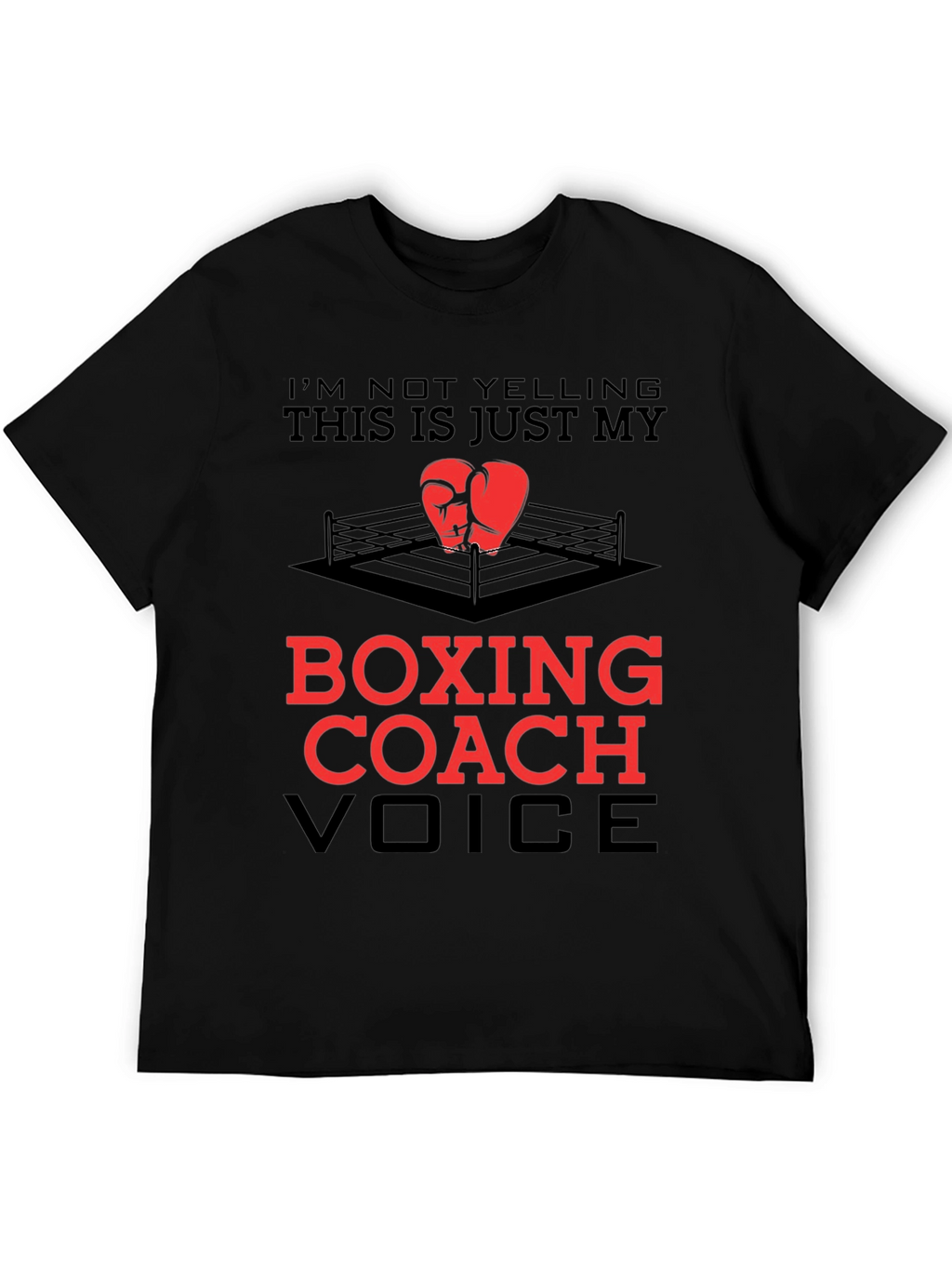 Boxing Coach T-Shirt - Funny Voice Tee