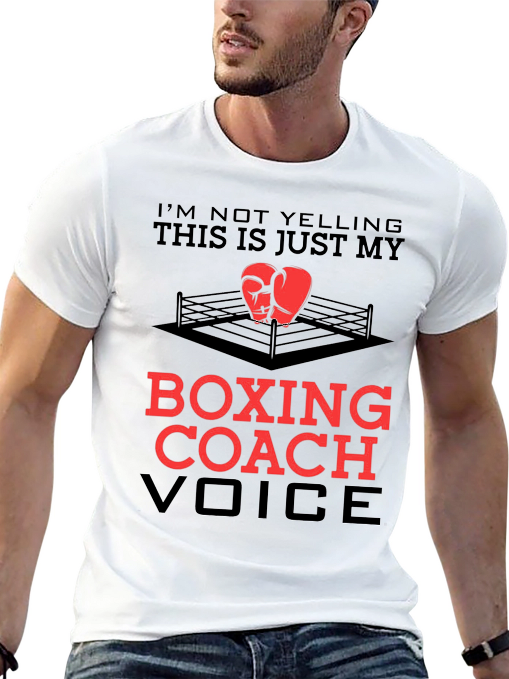 Boxing Coach T-Shirt - Funny Voice Tee