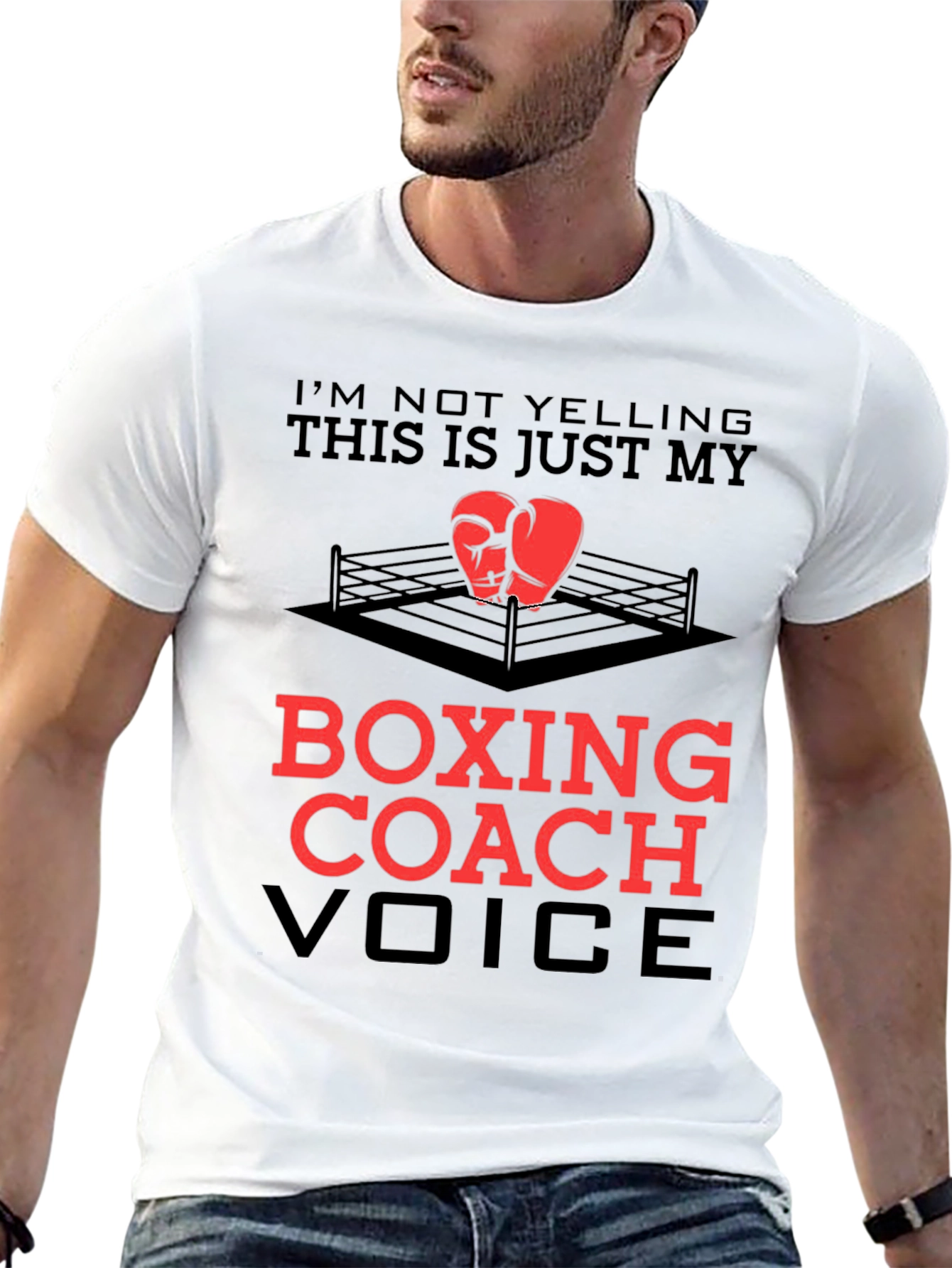Boxing Coach T-Shirt - Funny Voice Tee
