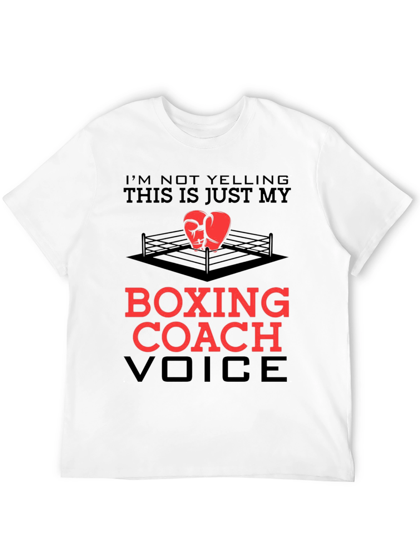 Boxing Coach T-Shirt - Funny Voice Tee