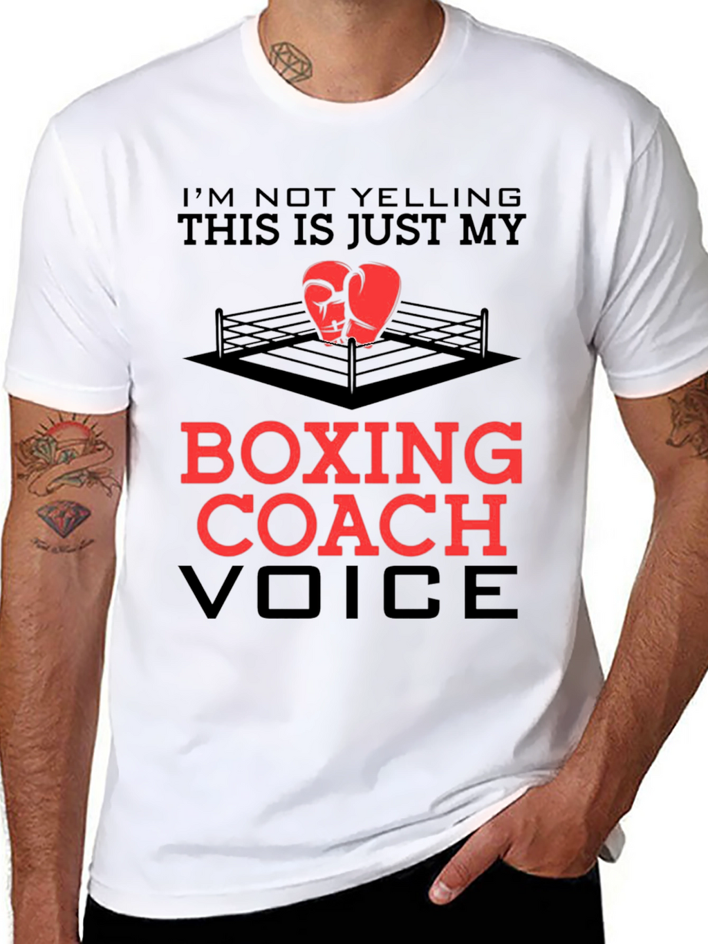 Boxing Coach T-Shirt - Funny Voice Tee