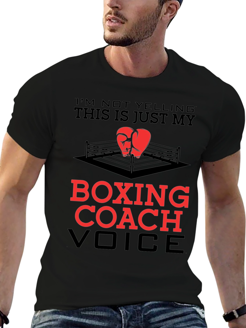 Boxing Coach T-Shirt - Funny Voice Tee