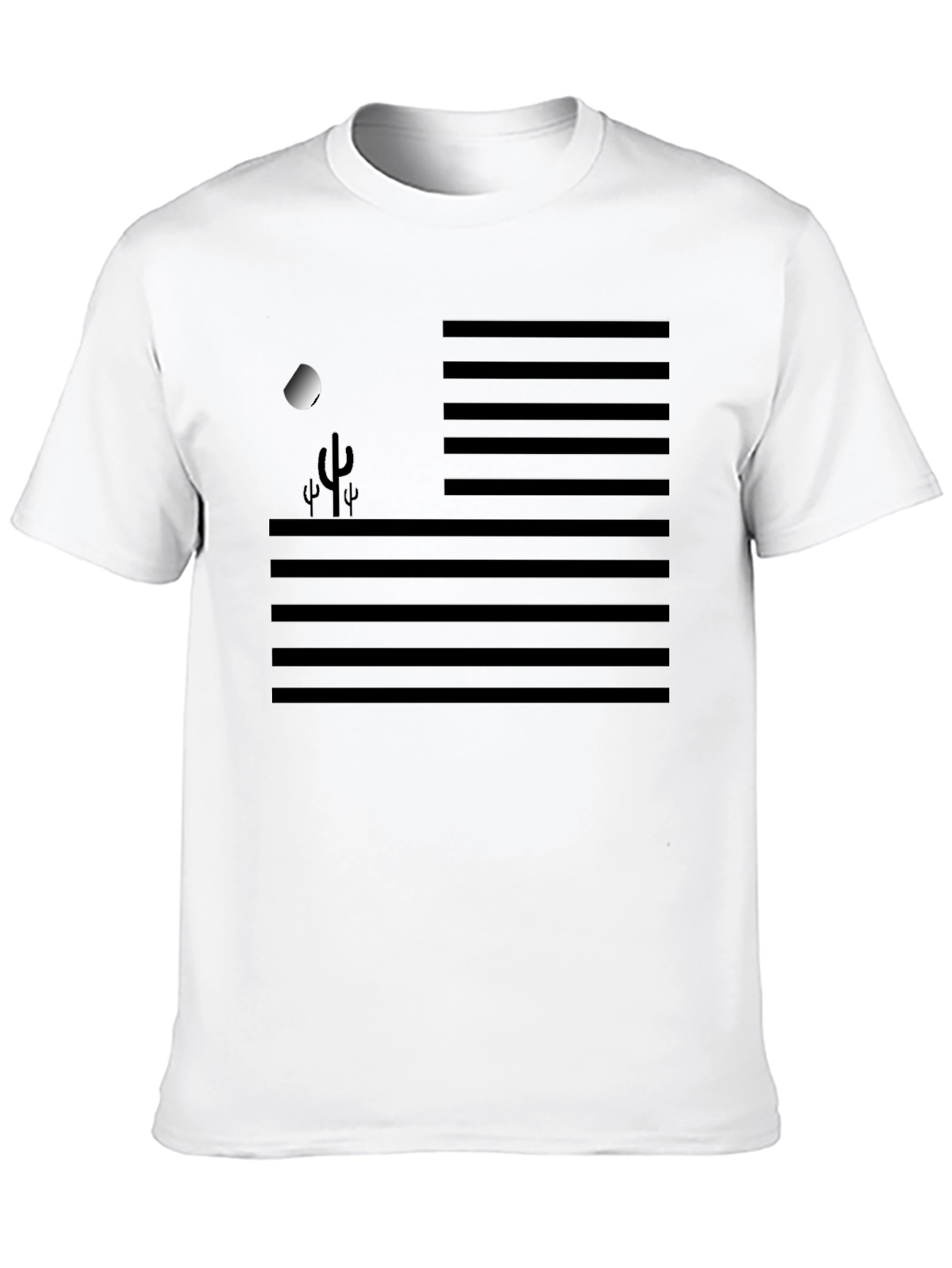Desert Moon Graphic Tee - Mens Black T-Shirt