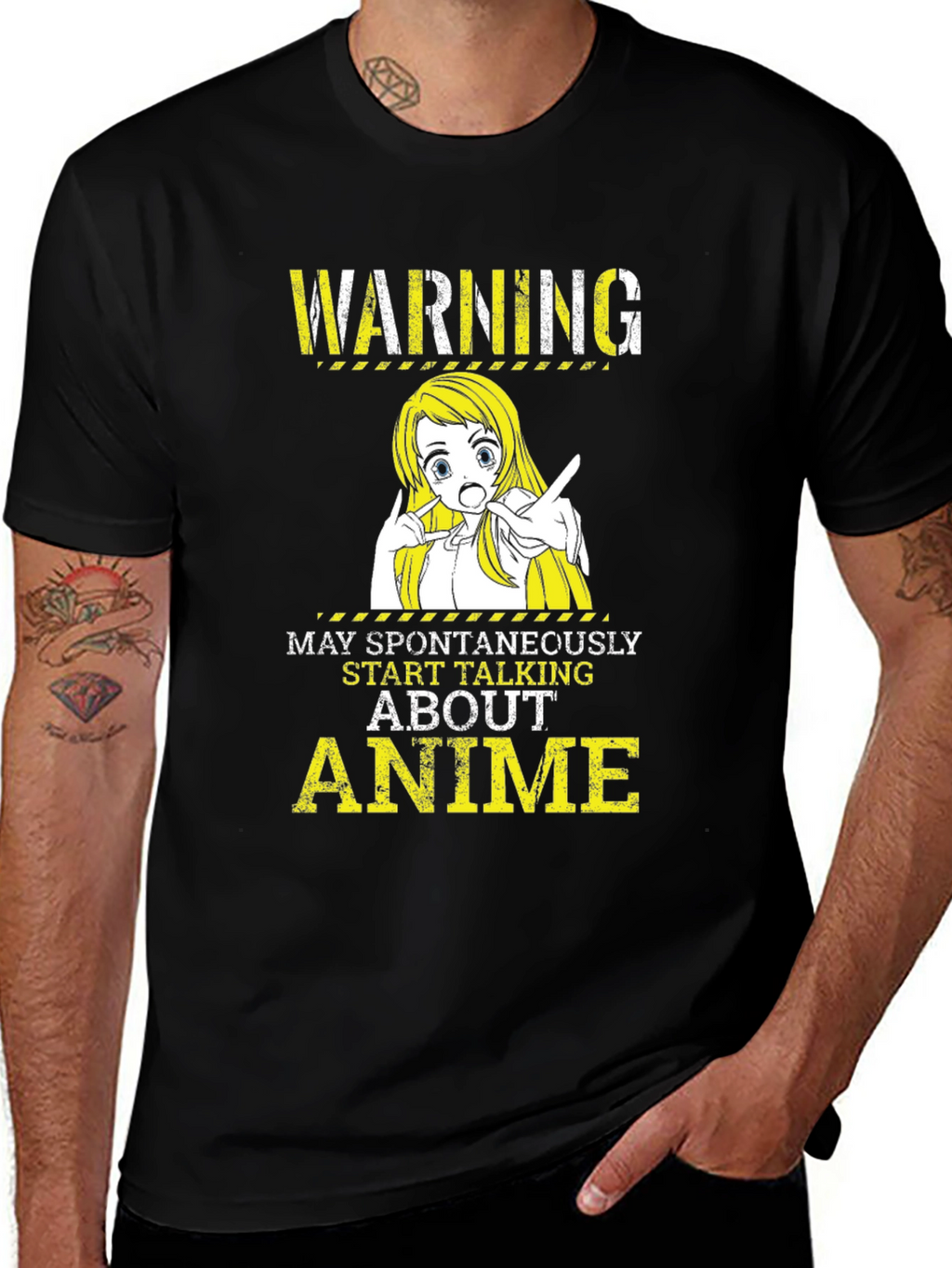 Anime Warning T-Shirt - Spontaneous Talking May Occur!