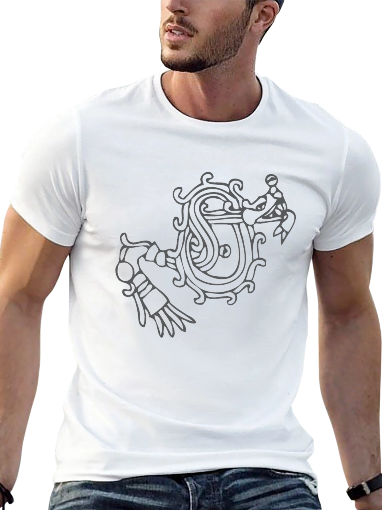 Viking Dragon T-Shirt - Norse Mythology Tee