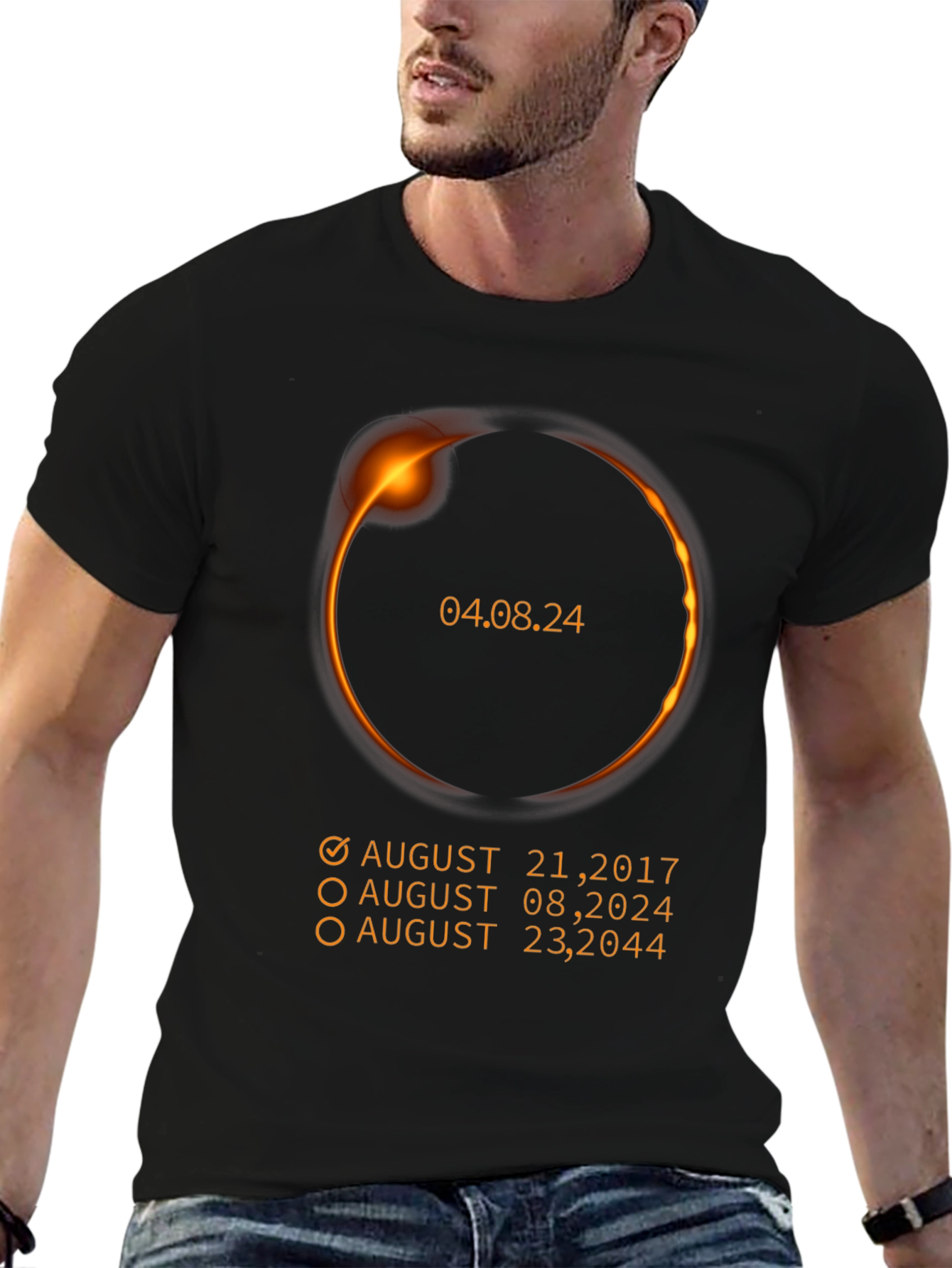 Eclipse Date T-Shirt - August 2024
