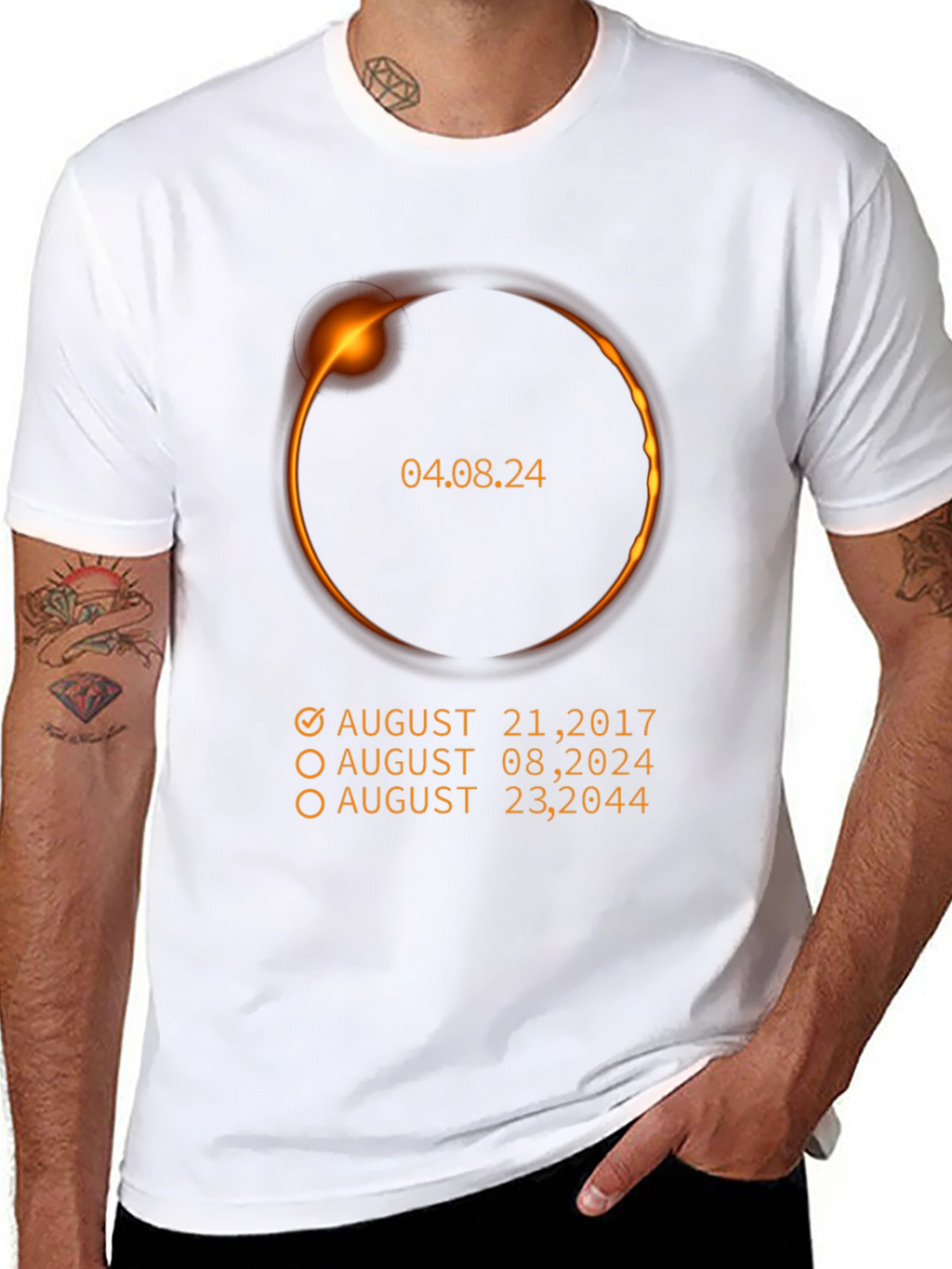 Eclipse Date T-Shirt - August 2024
