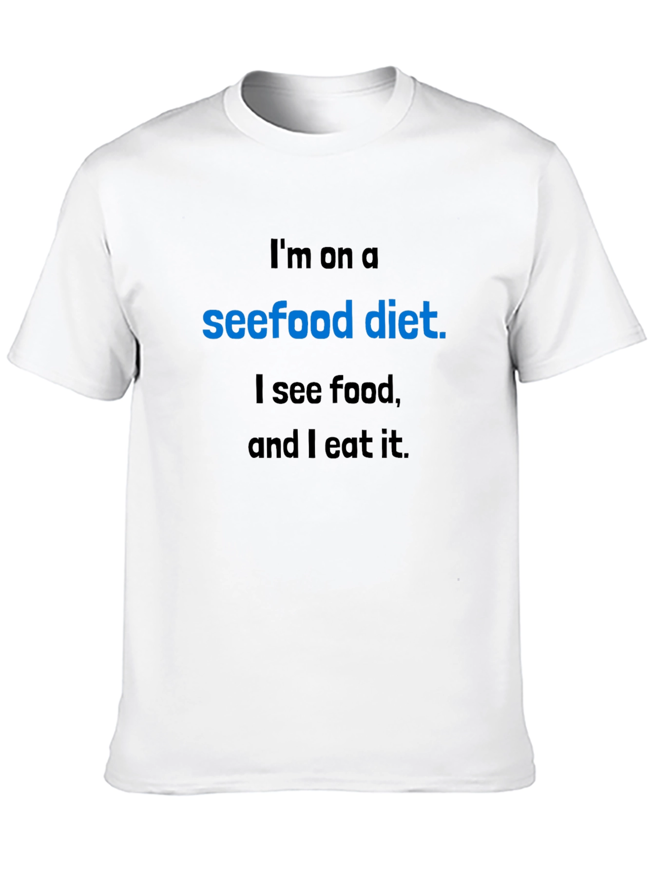 Seefood Diet T-Shirt - Funny Food Lover Tee