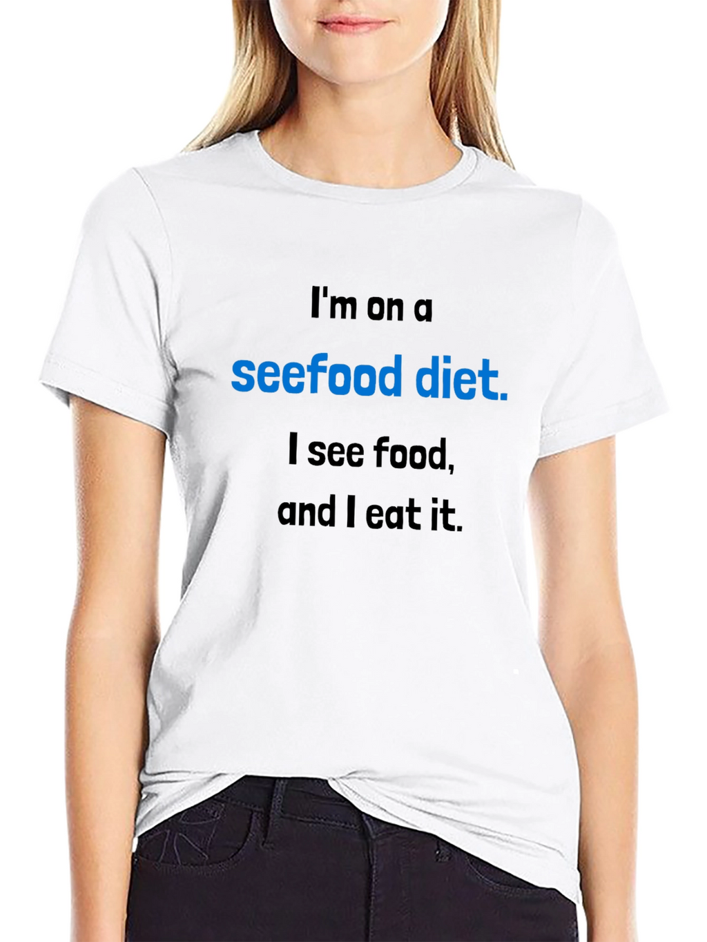 Seefood Diet T-Shirt - Funny Food Lover Tee