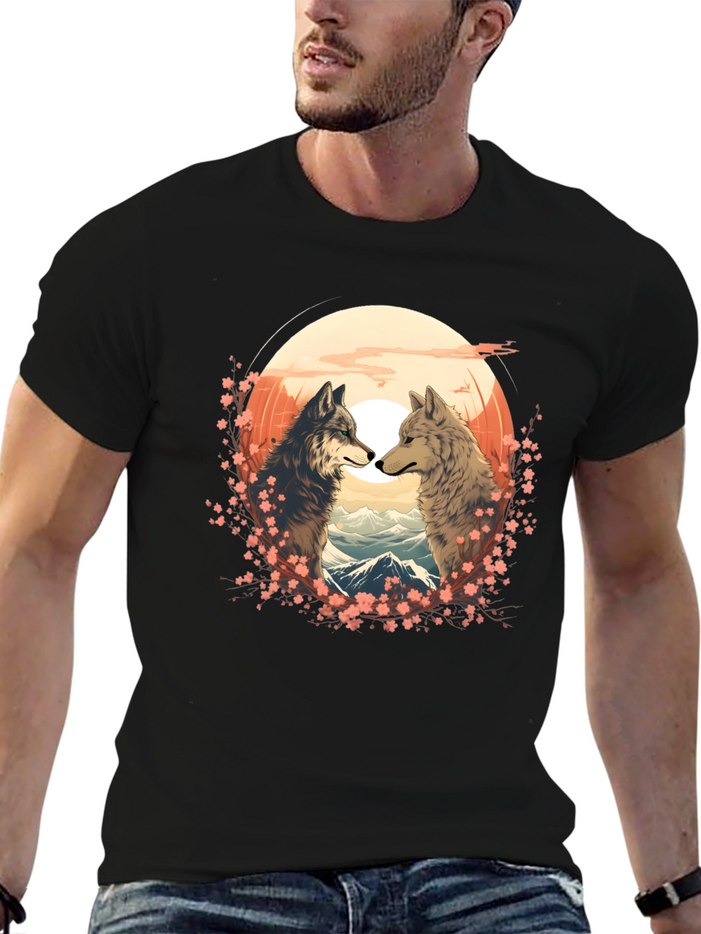 Wolf Couple T-Shirt - Nature Lovers