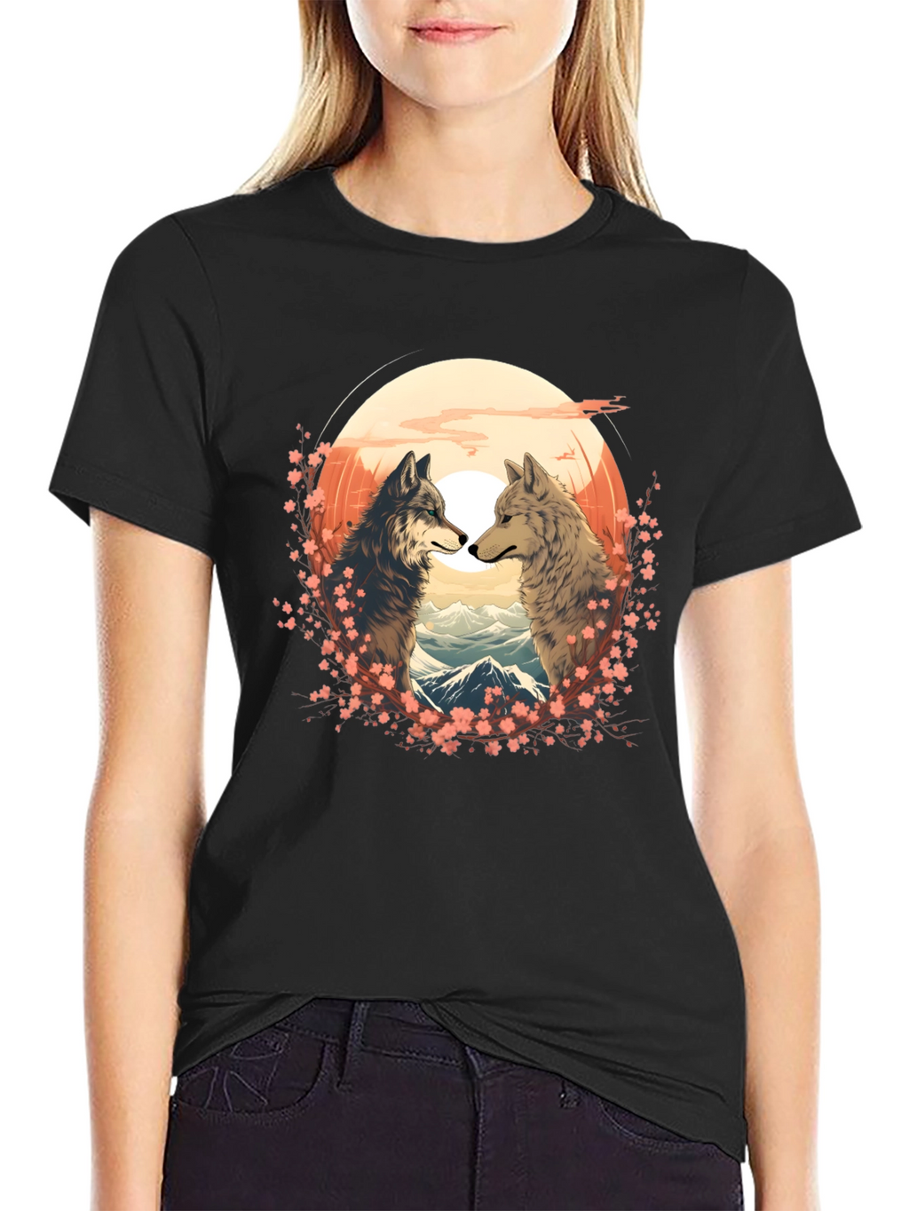 Wolf Couple T-Shirt - Nature Lovers