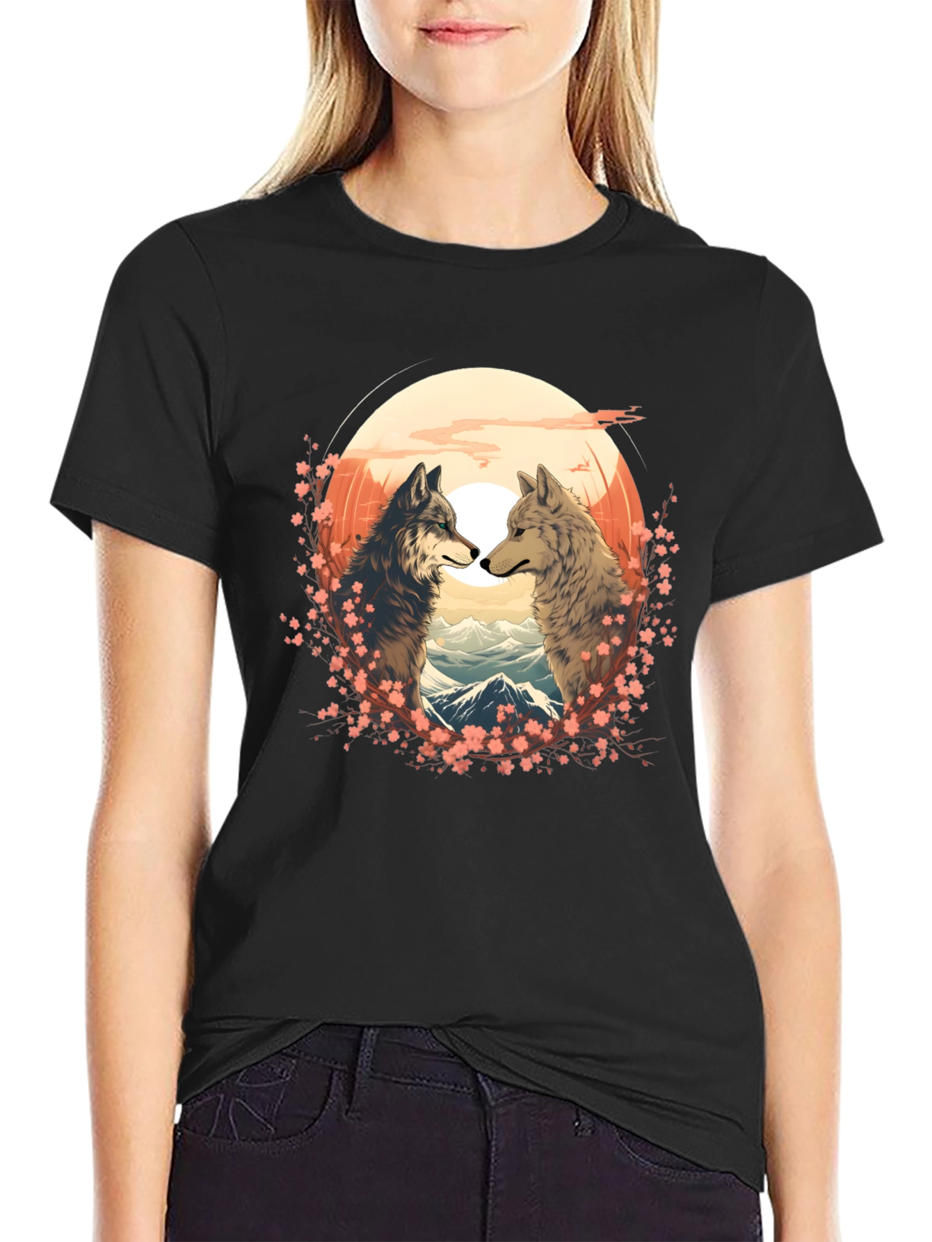 Wolf Couple T-Shirt - Nature Lovers