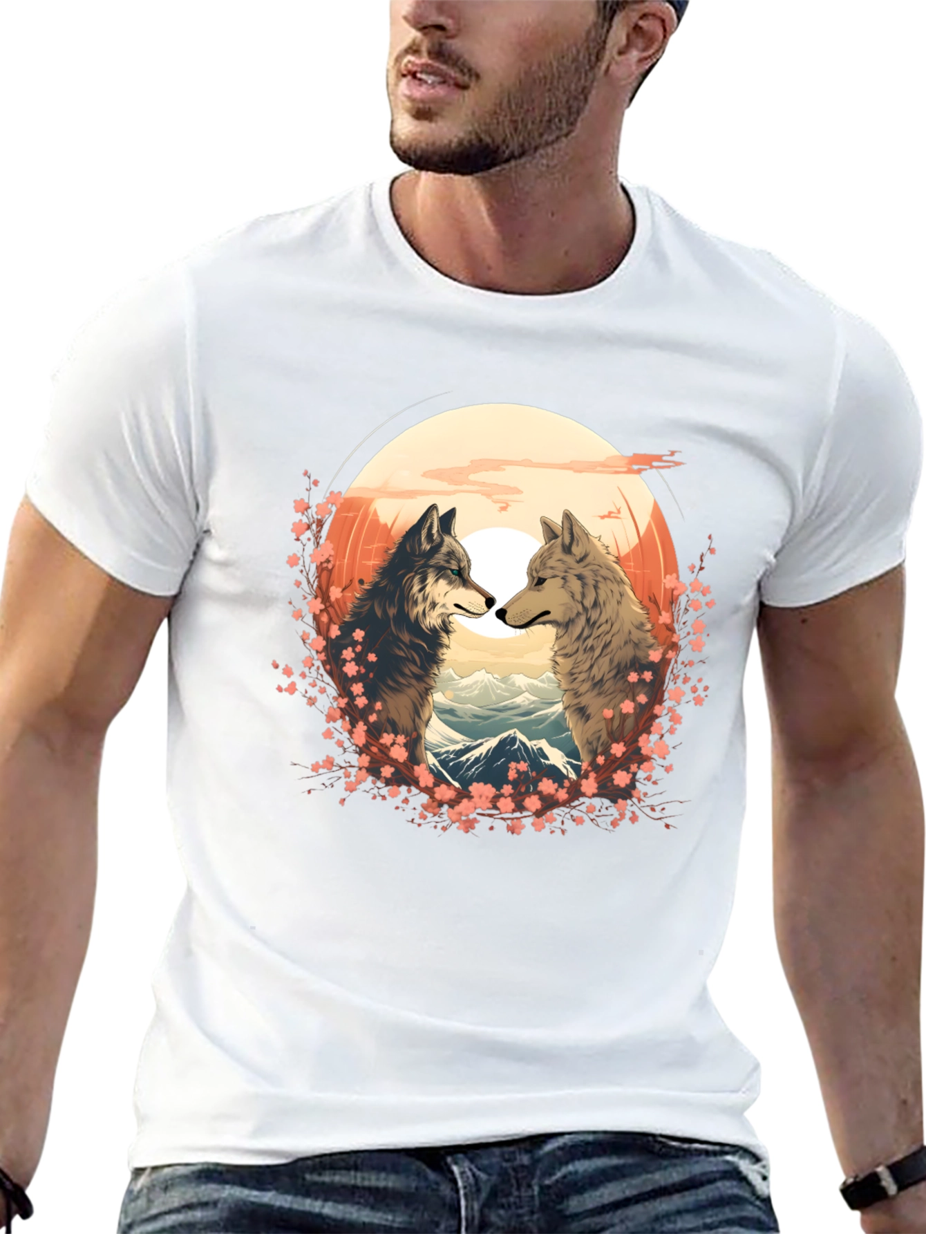 Wolf Couple T-Shirt - Nature Lovers