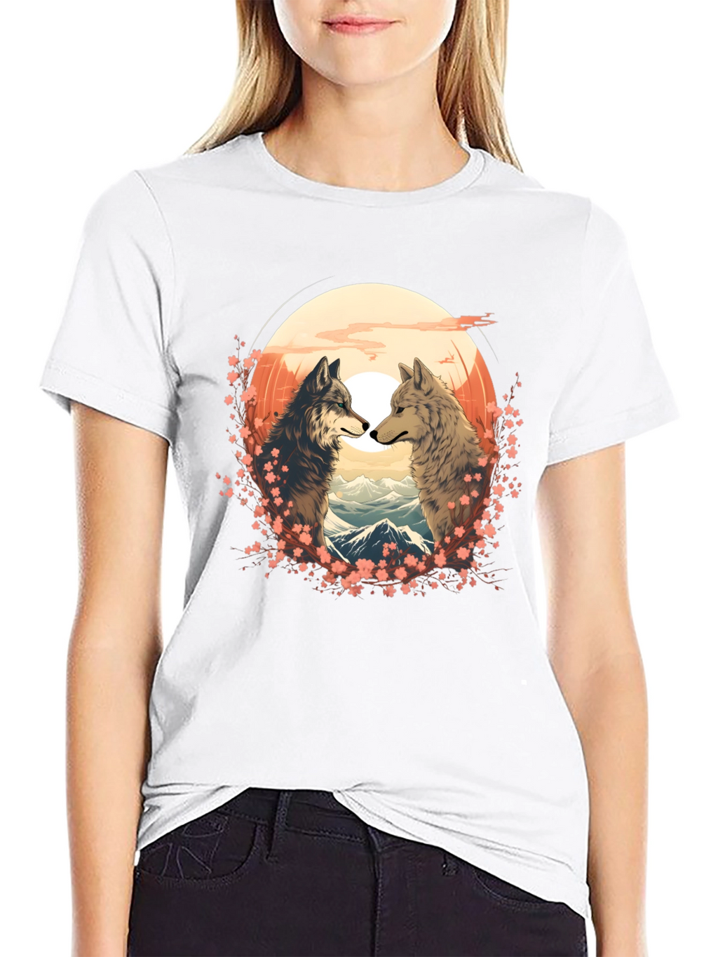 Wolf Couple T-Shirt - Nature Lovers